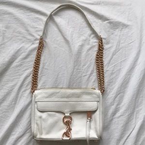 Rebecca Minkoff  Bag - white leather rose gold